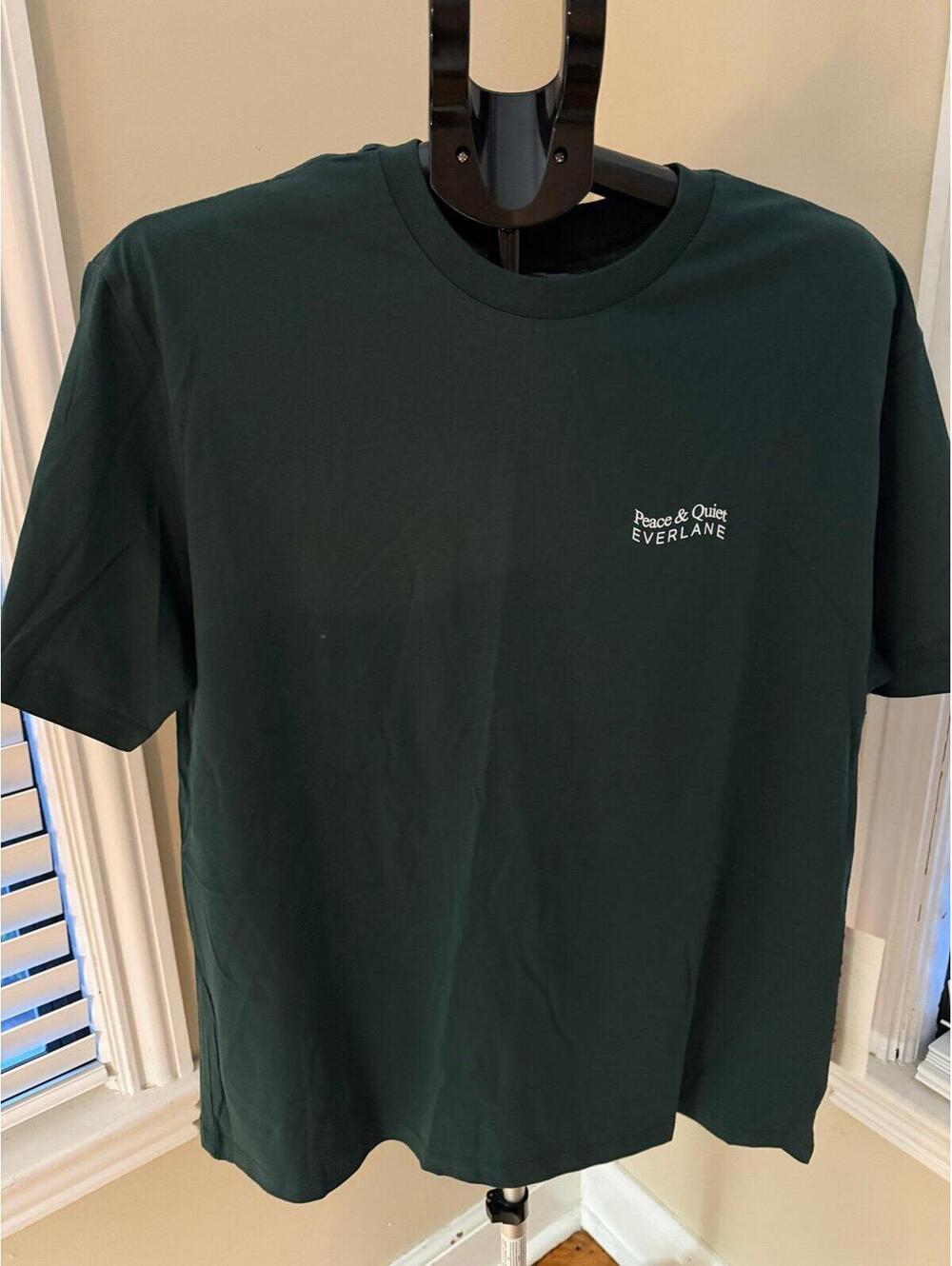Everlane and Musem of Peace & Quiet Graphic Tee XL Green Cotton Shirt NWT
